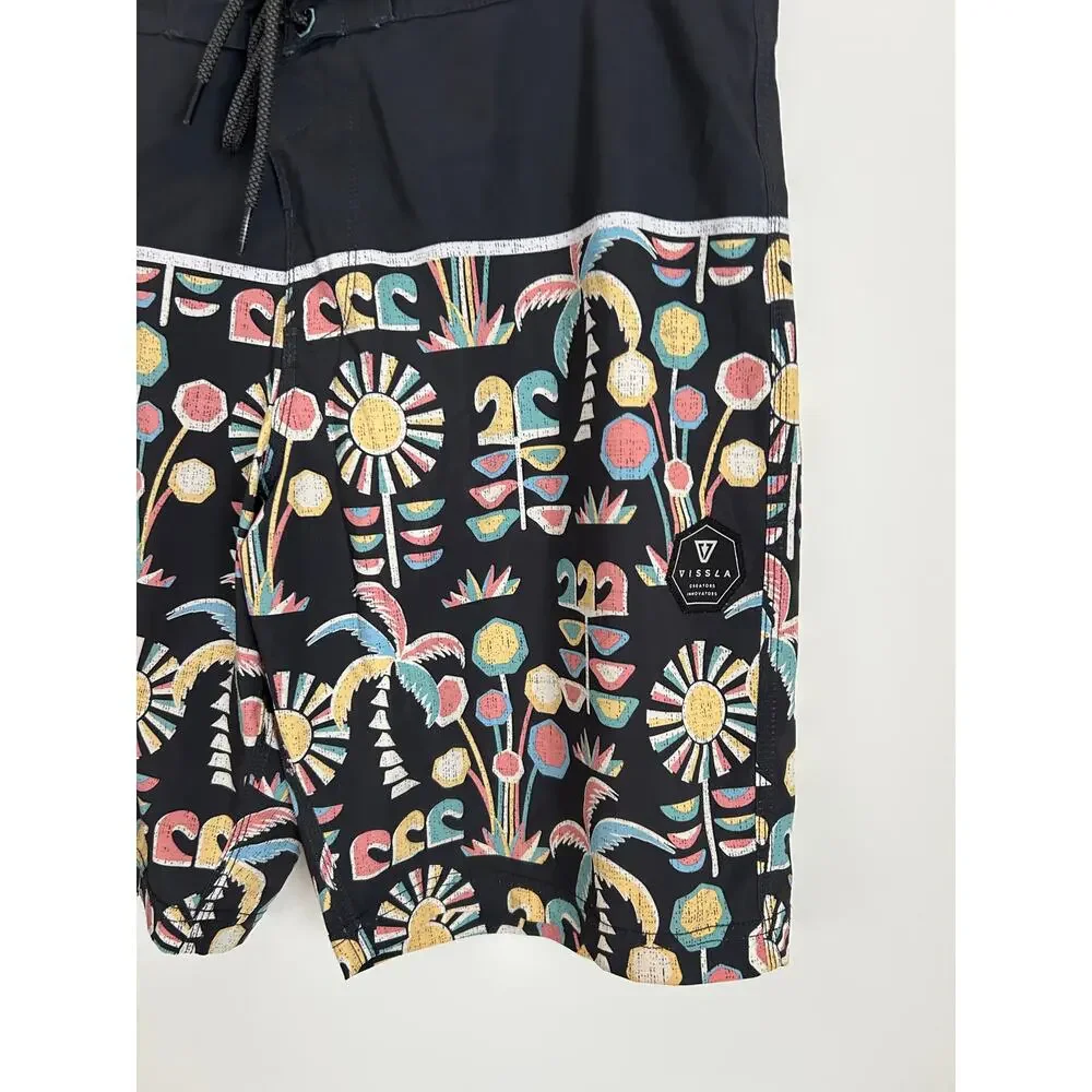 Vissla Palm Tree Board Shorts Swim Trunks - Size 33